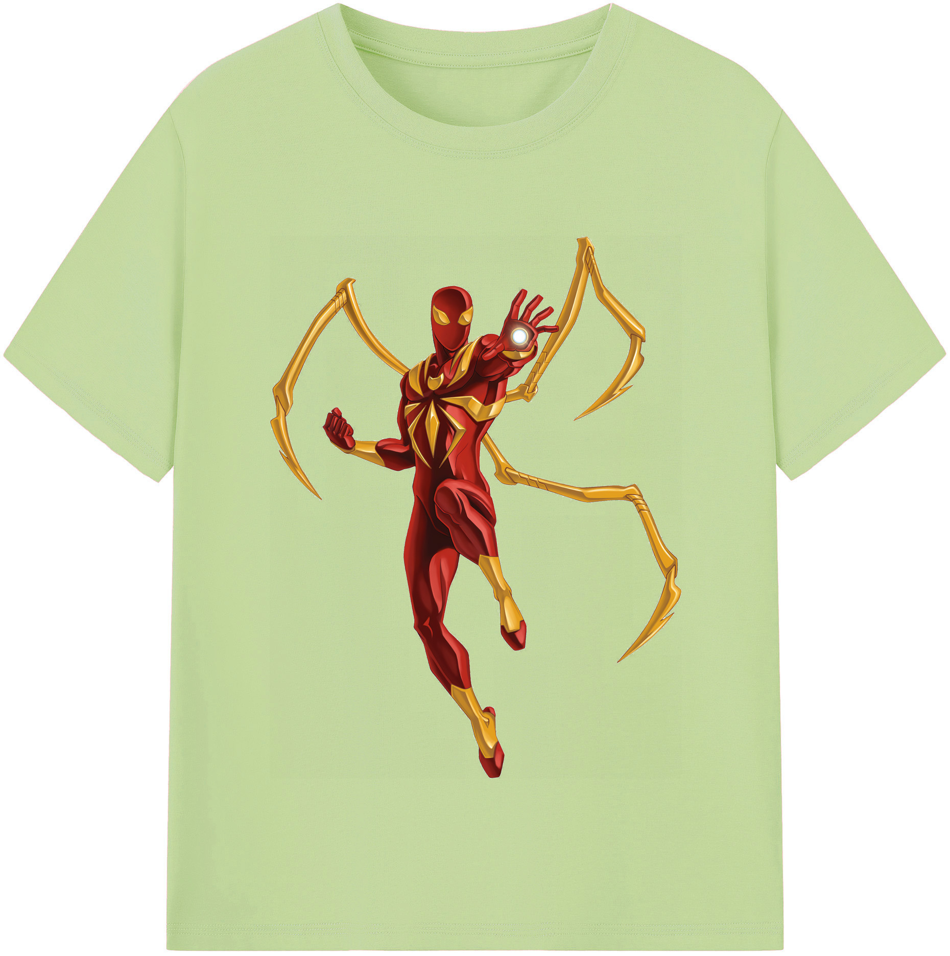 （画像用） Spider Man スパイダーマン 綿100％半袖Tシャツ（フロントプリント）